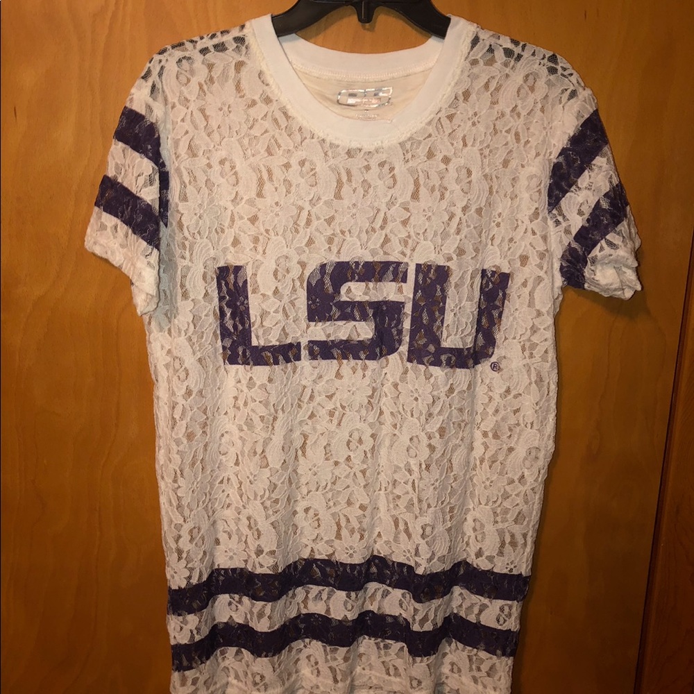 Nwot LSU Lace Tee Sz S